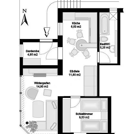 Ferienwohnung Bergblick Zella-Mehlis Room photo